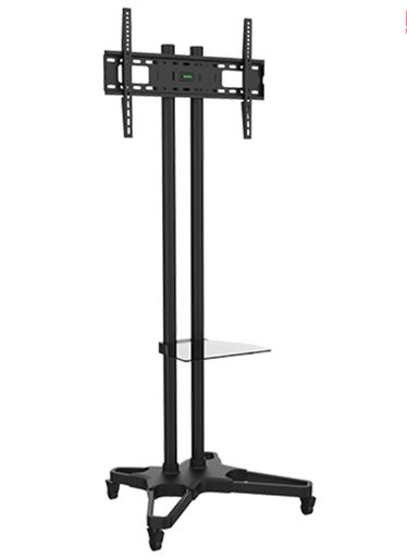 TV POLE STAND WITH OPTIONAL SHELF